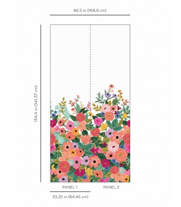 RI5190M - Rifle Paper Co. Wallpaper-Garden Party Mural