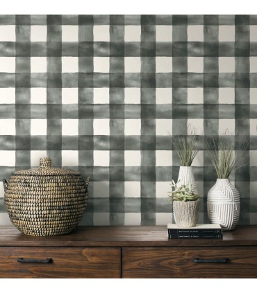 PSW1169RL - Magnolia Home Wallpaper Peel and Stick-Watercolor Check