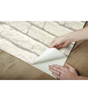 PSW1174RL - Magnolia Home Wallpaper Peel and Stick-Brick and Mortar