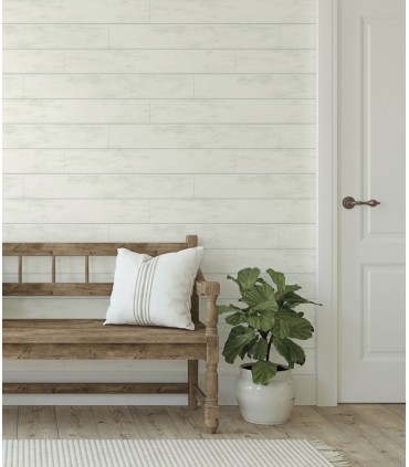 PSW1176RL - Magnolia Home Wallpaper Peel and Stick-Shiplap