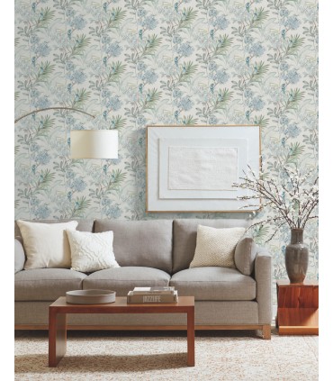 TL1926 - Handpainted Traditionals Wallpaper-Handpainted Songbird