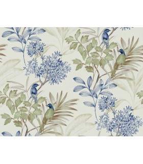 TL1928 - Handpainted Traditionals Wallpaper-Handpainted Songbird