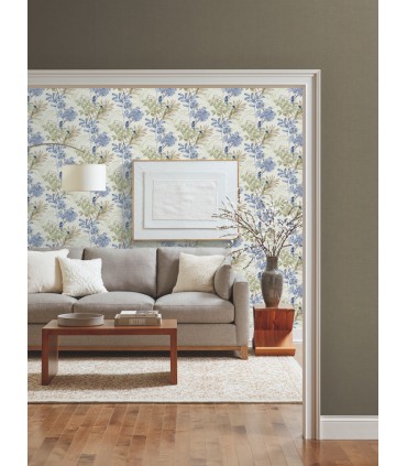 TL1928 - Handpainted Traditionals Wallpaper-Handpainted Songbird