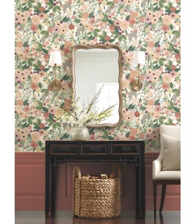 PSW1203RL - Rifle Paper Co. Peel & Stick Wallpaper-Garden Party Floral