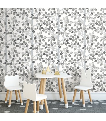 PSW1210RL - York Premium Peel and Stick Wallpaper-Forest Leaves