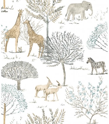 PSW1212RL - York Premium Peel and Stick Wallpaper-On The Savanna