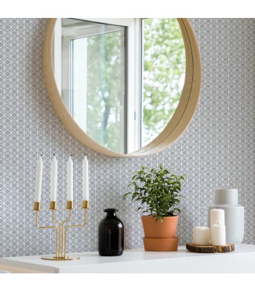 2969-26002 - Pacifica Wallpaper by A Street-Lisbeth Geometric Lattice
