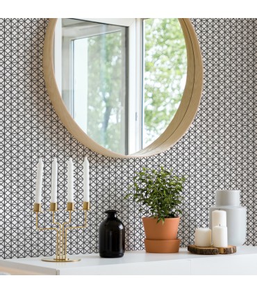 2969-26004 - Pacifica Wallpaper by A Street-Lisbeth Geometric Lattice
