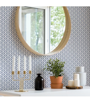 2969-26005 - Pacifica Wallpaper by A Street-Lisbeth Geometric Lattice