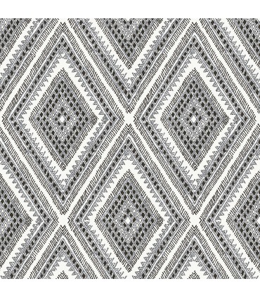 2969-26012 - Pacifica Wallpaper by A Street-Zaya Tribal Diamonds
