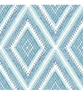 2969-26013 - Pacifica Wallpaper by A Street-Zaya Tribal Diamonds