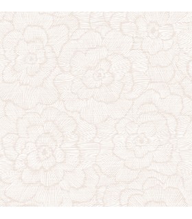 2969-26037 - Pacifica Wallpaper by A Street-Periwinkle Textured Floral