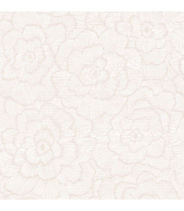 2969-26037 - Pacifica Wallpaper by A Street-Periwinkle Textured Floral