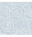 2969-26039 - Pacifica Wallpaper by A Street-Periwinkle Textured Floral