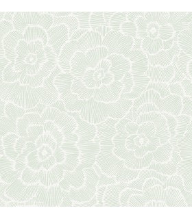 2969-26040 - Pacifica Wallpaper by A Street-Periwinkle Textured Floral