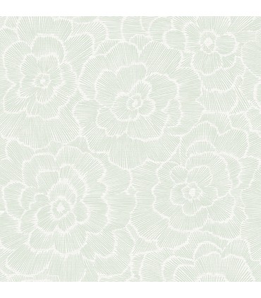 2969-26040 - Pacifica Wallpaper by A Street-Periwinkle Textured Floral