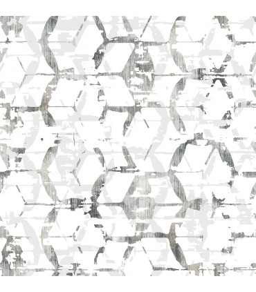 2969-26043 - Pacifica Wallpaper by A Street-Augustine Distressed Geometric