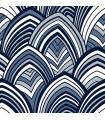 2969-87351 - Pacifica Wallpaper by A Street-Cabarita Art Deco Flocked Leaves