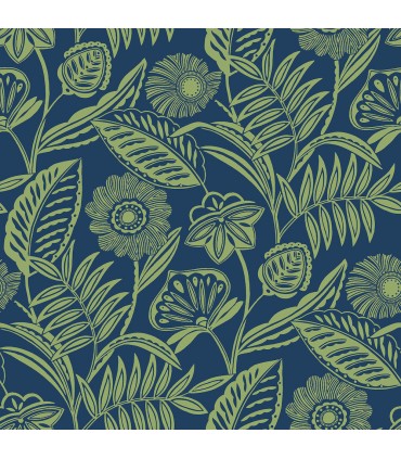 2969-87527 - Pacifica Wallpaper by A Street-Alma Tropical Floral