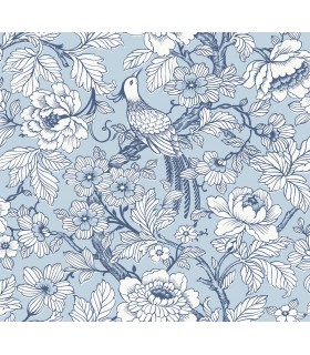 2927-80402 - Newport  Wallpaper by A Street-Beaufort Peony Chinoiserie