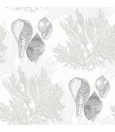 2927-81205 - Newport  Wallpaper by A Street-Nauset Seashell Shores