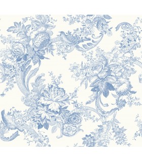 2927-81602 - Newport  Wallpaper by A Street-Carmel Baroque Florals