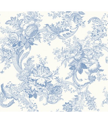 2927-81602 - Newport  Wallpaper by A Street-Carmel Baroque Florals