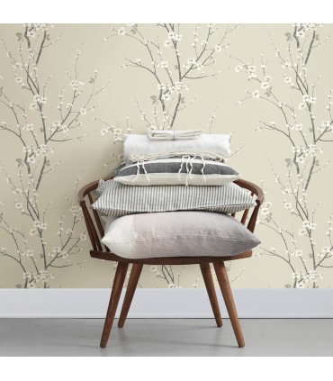 2927-81805 - Newport  Wallpaper by A Street-Monterey Floral Branch
