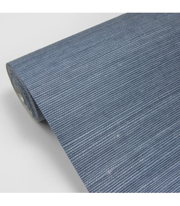 4018-0003 - Lamphu Blue Grasscloth Wallpaper