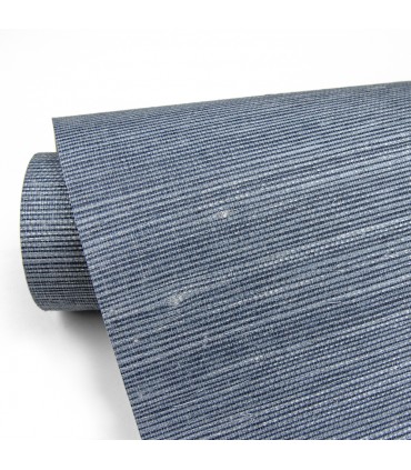 4018-0003 - Lamphu Blue Grasscloth Wallpaper