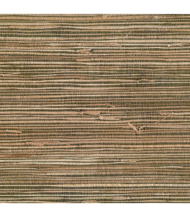 4018-0017 - Mai Khaki Grasscloth Wallpaper