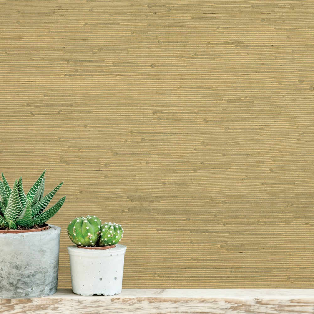 4143-24280 Agave Yellow Faux Grasscloth Wallpaper – wallcoveringsmart