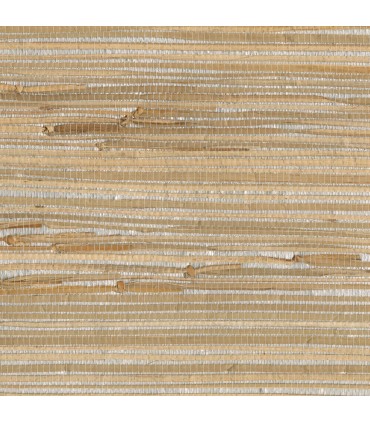 4018-0031 - Tereza Silver Foil Grasscloth Wallpaper