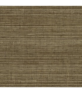 4018-0034 - Jiao Brown Grasscloth Wallpaper