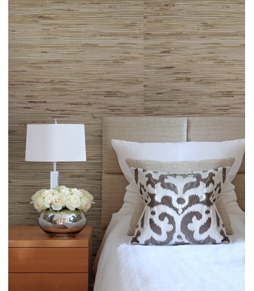 4018-0048 - Andrei Olive Grasscloth Wallpaper