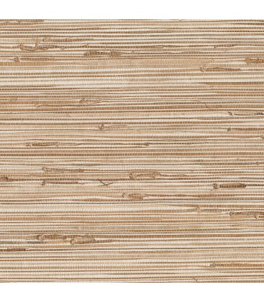 4018-0053 - Kaziko Khaki Grasscloth Wallpaper