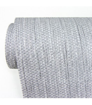 4015-3443-28 - Cahaya Silver Woven Wallpaper-Beyond Textures