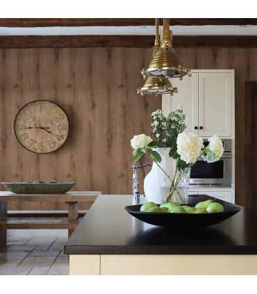 4015-514445 - Appalacian Brown Wood Planks Wallpaper-Beyond Textures