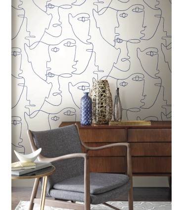 PSW1214RL - Pablo Portraits Peel and Stick Wallpaper by York