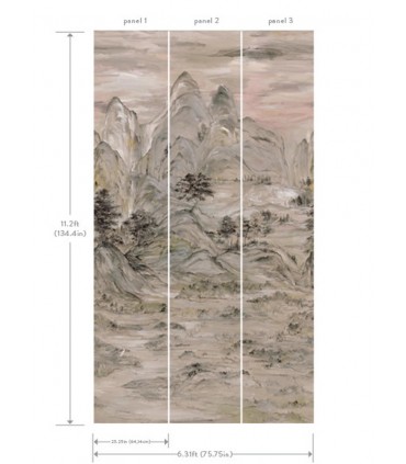 AF6597M - Misty Mountain Wallpaper Mural by York