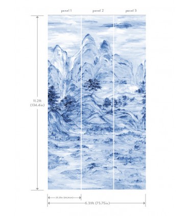 AF6598M - Misty Mountain Wallpaper Mural by York