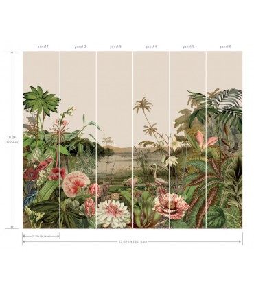 MU0262M - Floating Gardens Wallpaper Mural by York