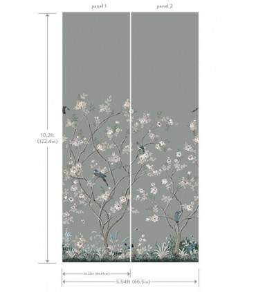 MU0313M - Lingering Garden Wallpaper Mural by York