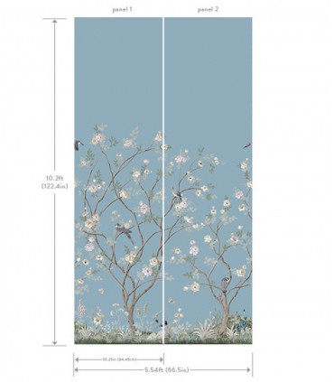 MU0314M - Lingering Garden Wallpaper Mural by York