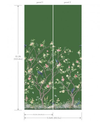 MU0316M - Lingering Garden Wallpaper Mural by York