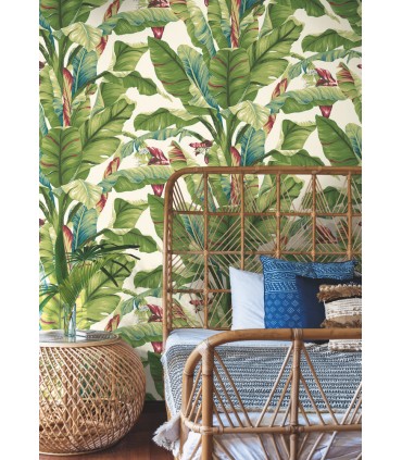 AT7068 -Banana Leaf Wallpaper-Tropics Resource Library