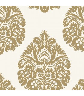 KT2141 - Teardrop Damask Wallpaper by Ronald Redding