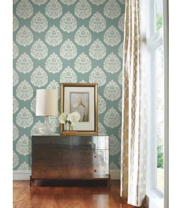 KT2146 - Teardrop Damask Wallpaper by Ronald Redding