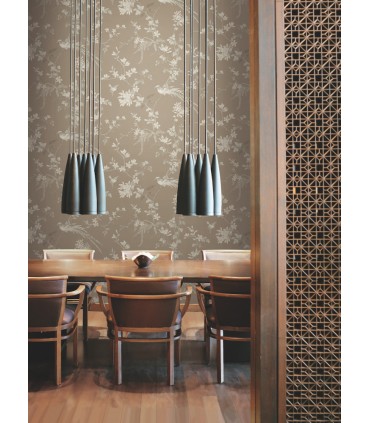 KT2172 - Bird And Blossom Chinoserie Wallpaper by Ronald Redding