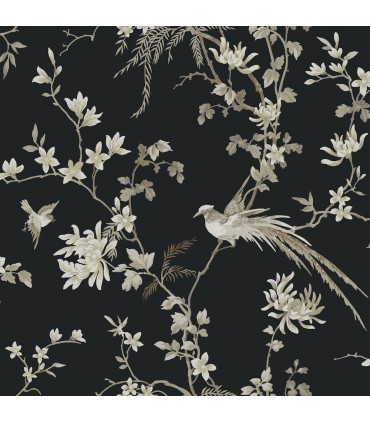 KT2173 - Bird And Blossom Chinoserie Wallpaper by Ronald Redding